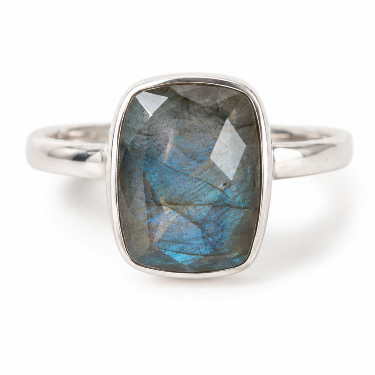 925 Sterling Silver Necklace with Sun and Moon Labradorite – Balance and Intuition