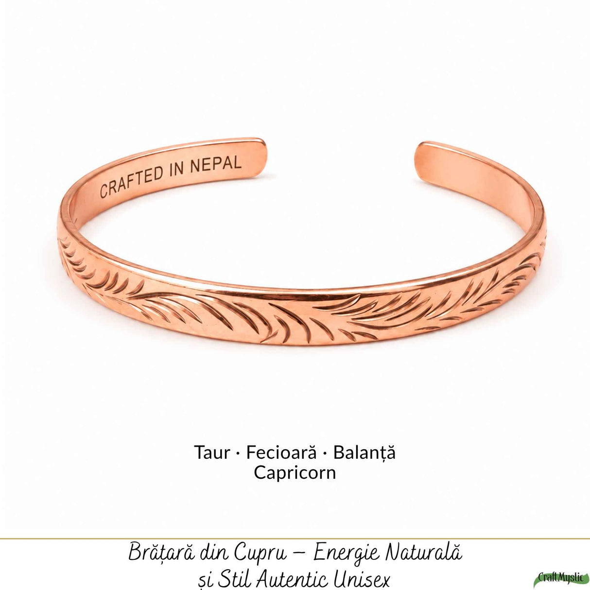Adjustable Pure Copper Tibetan Bracelet – Balance, Protection, and Natural Energy