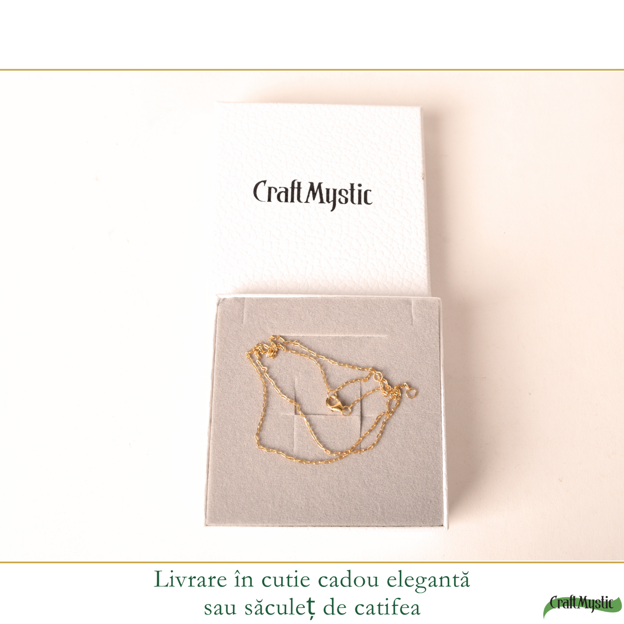 Lanț Argint 925 placat cu Aur 18K unisex elegant
