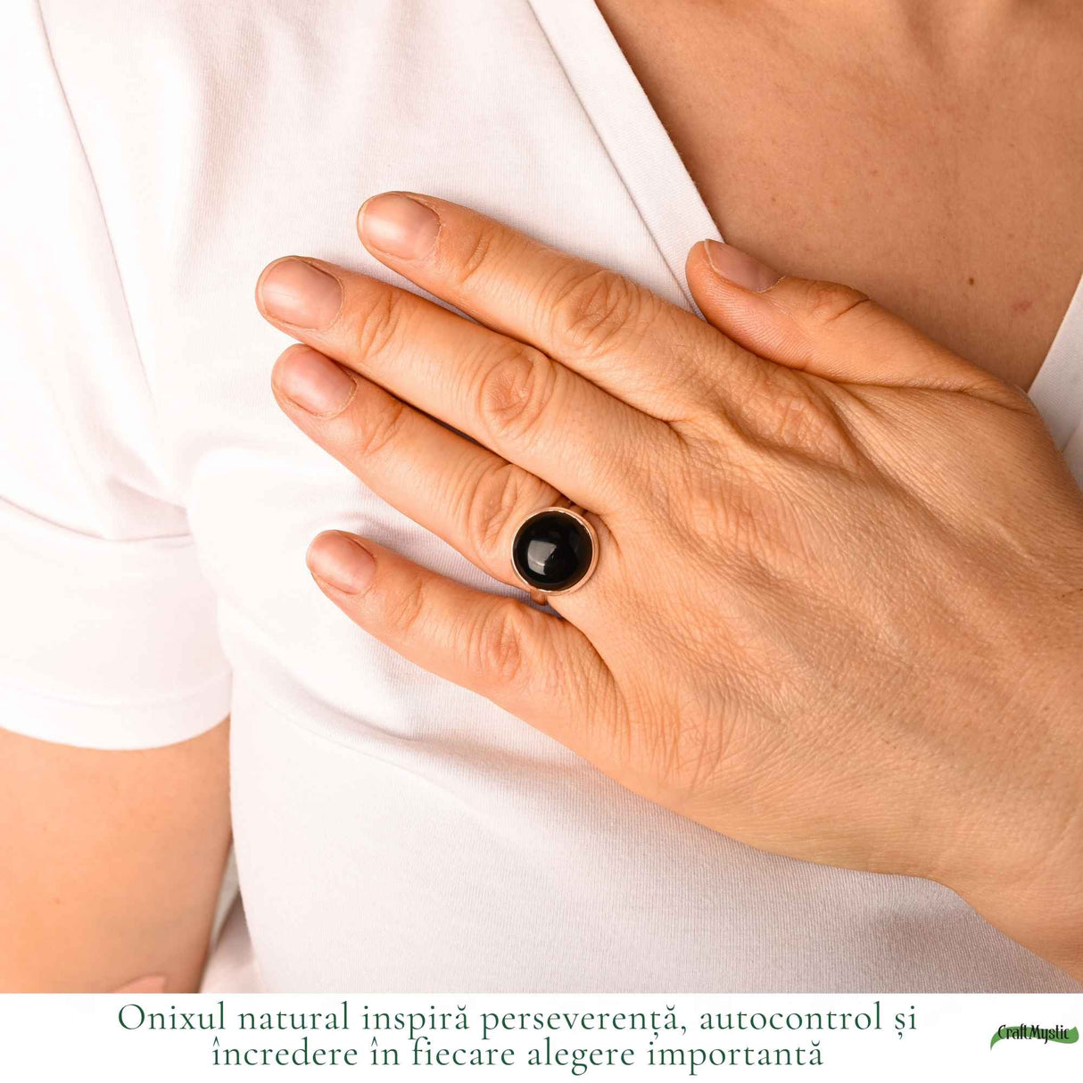 Men's 925 Sterling Silver Ring with Onyx – Protection and Masculine Elegance