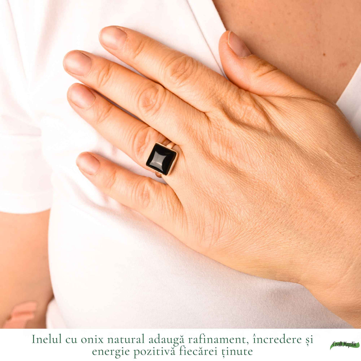Men's 925 Sterling Silver Ring with Onyx – Protection and Masculine Elegance