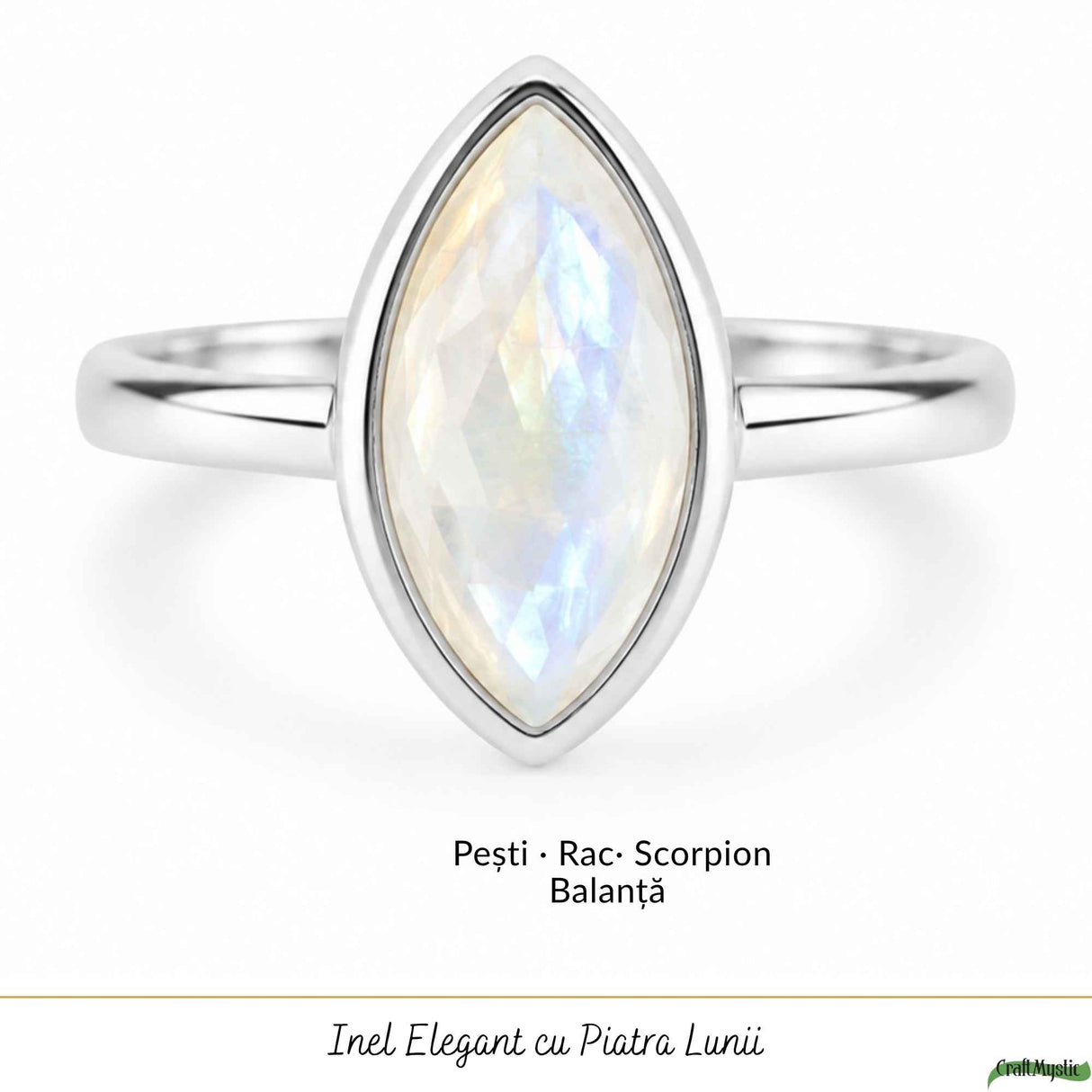 925 Silver Lotus Flower Ring with Moonstone – Balance and Inner Peace