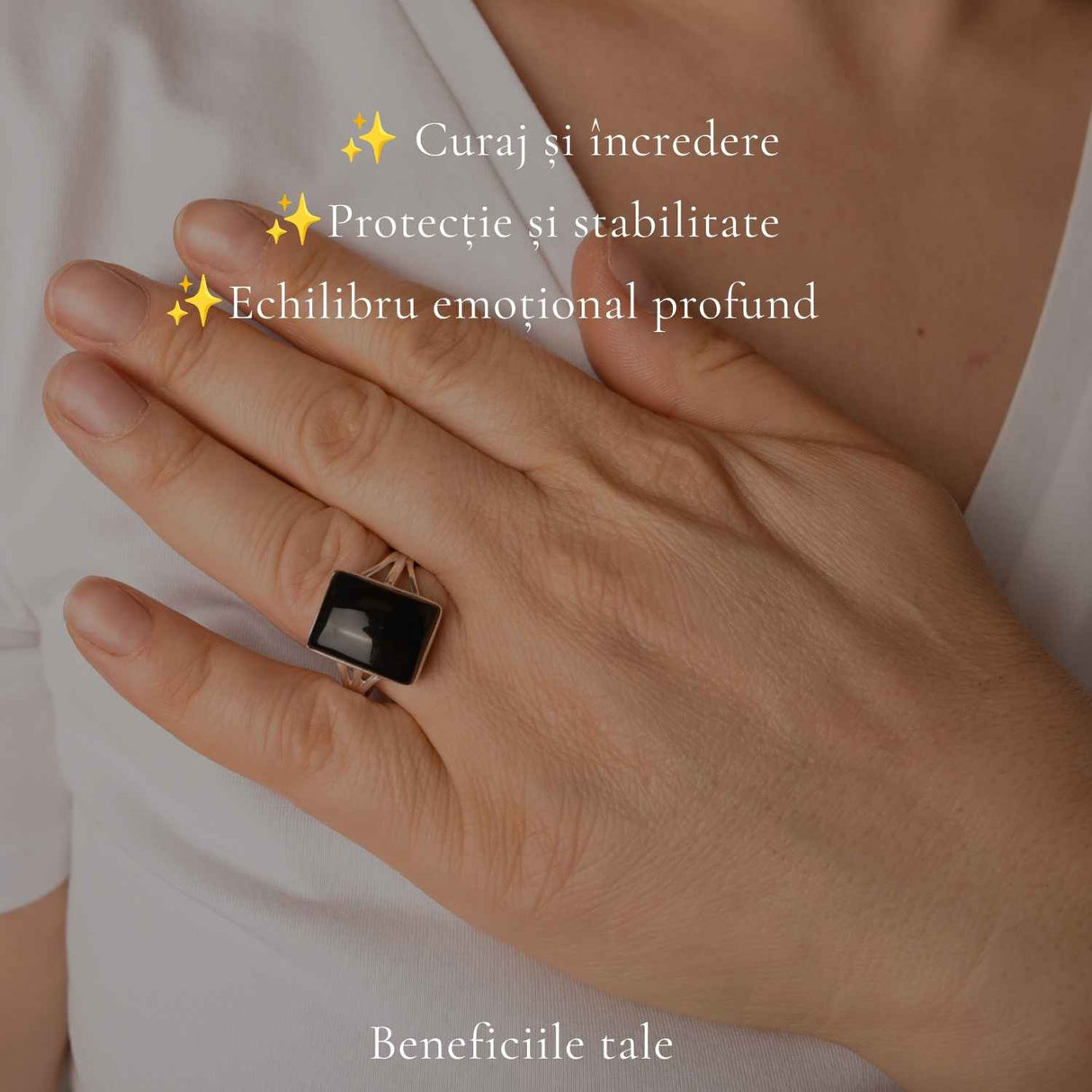 Men's 925 Sterling Silver Ring with Onyx – Protection and Masculine Elegance