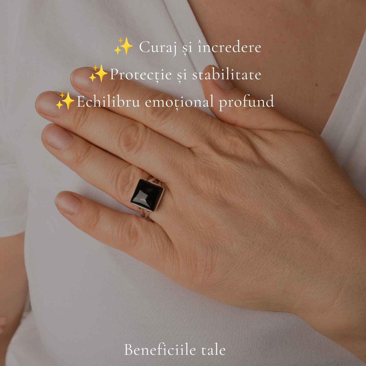 Men's 925 Sterling Silver Ring with Onyx – Protection and Masculine Elegance