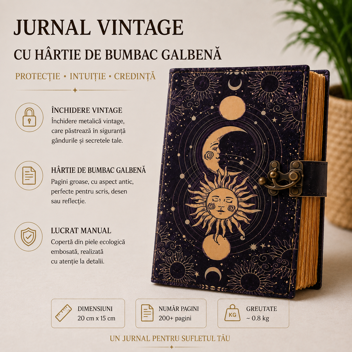 Jurnal Fazele Lunii, cadou pentru scris și reflecție