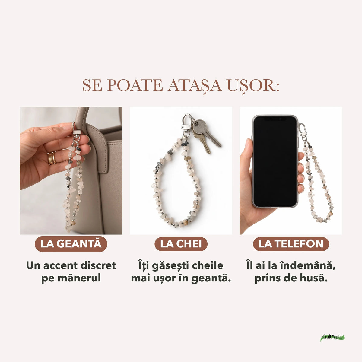 Charm cu Piatra Lunii — CraftMystic