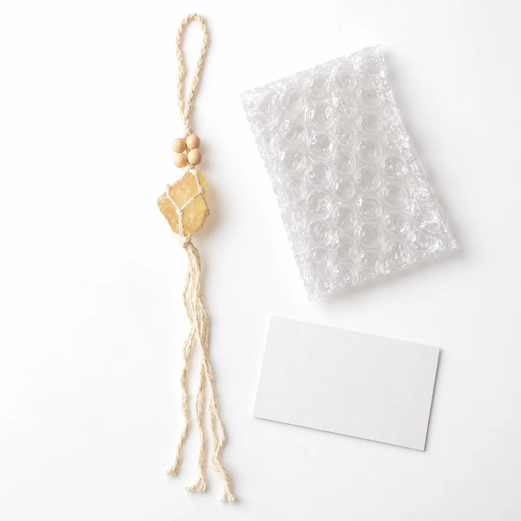 Ornament cu Citrin în cutia cadou CraftMystic, cu certificatul de calitate