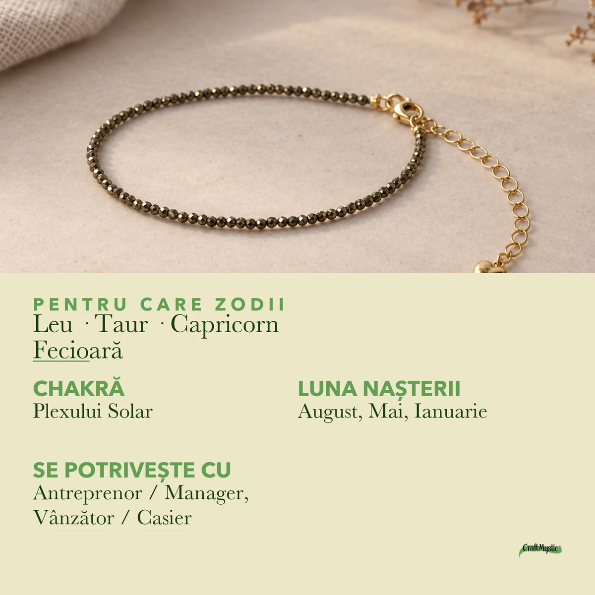 Zodiile cărora li se potrivește Pirită