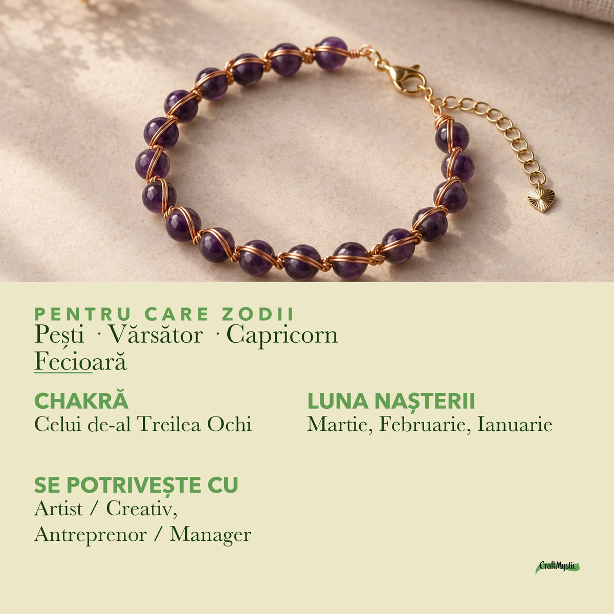 Zodiile cărora li se potrivește Ametist