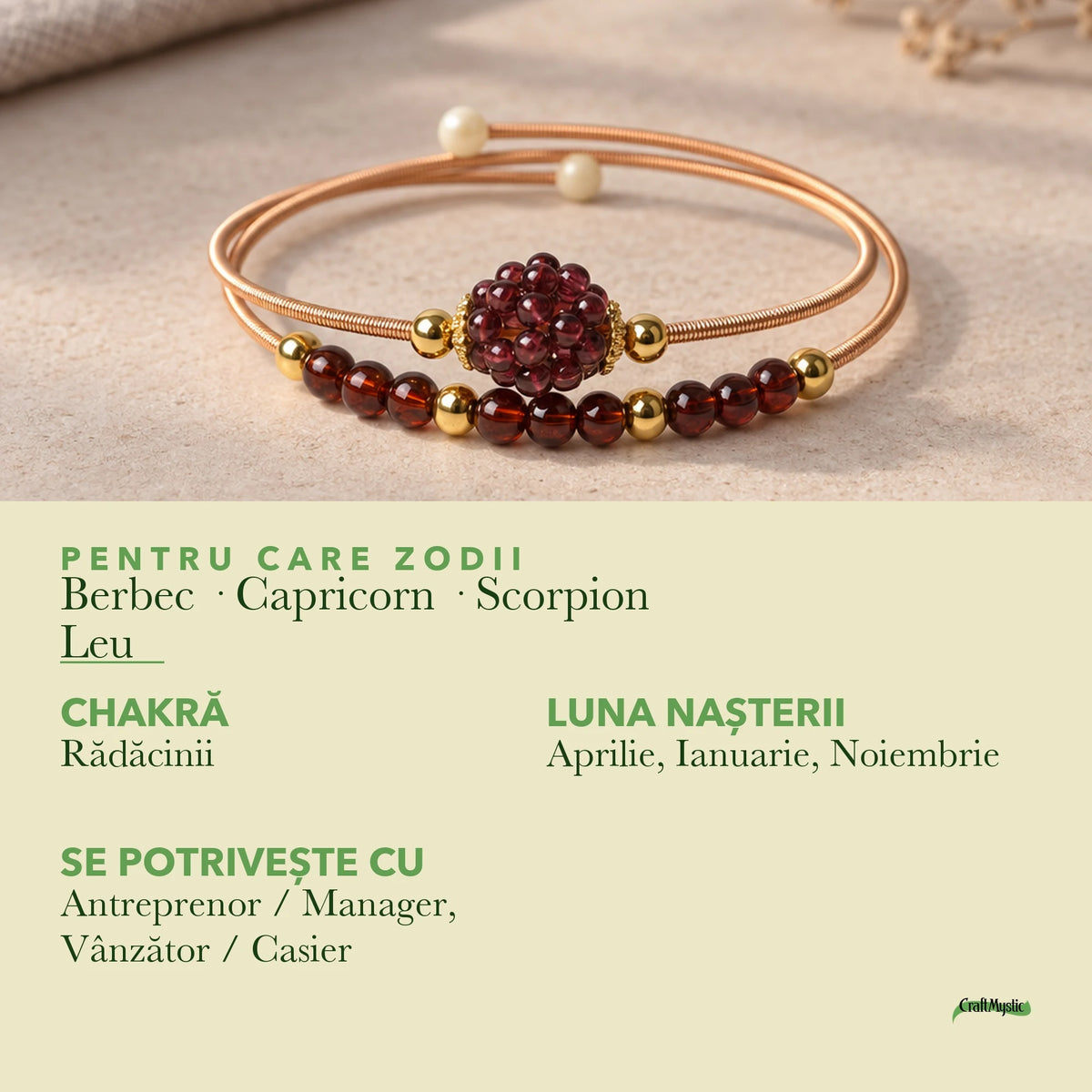 Zodiile cărora li se potrivește Granat