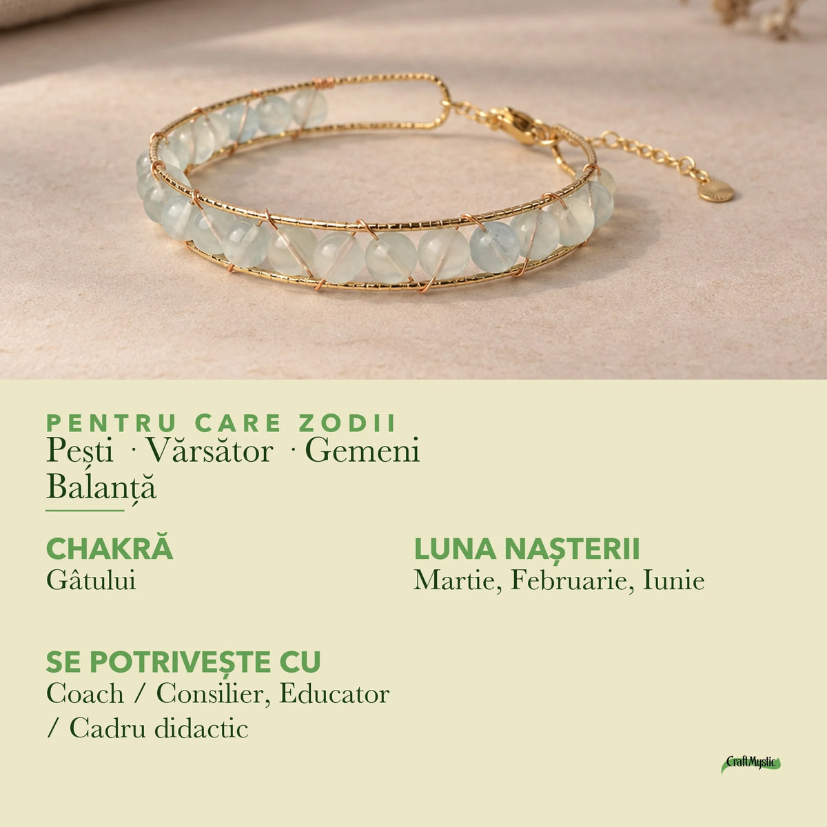 Zodiile cărora li se potrivește Acvamarin