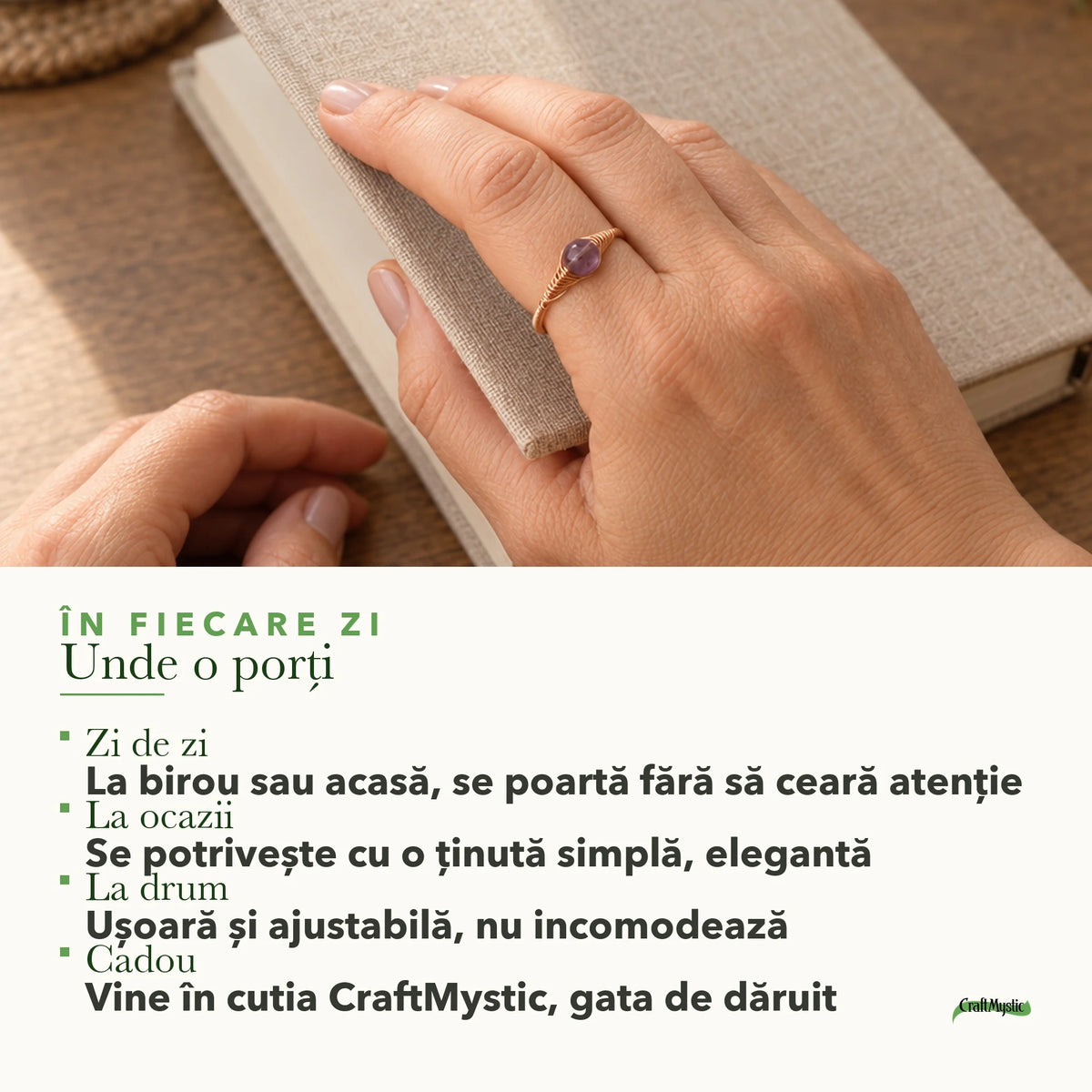 Unde se poartă Inel cu Ametist