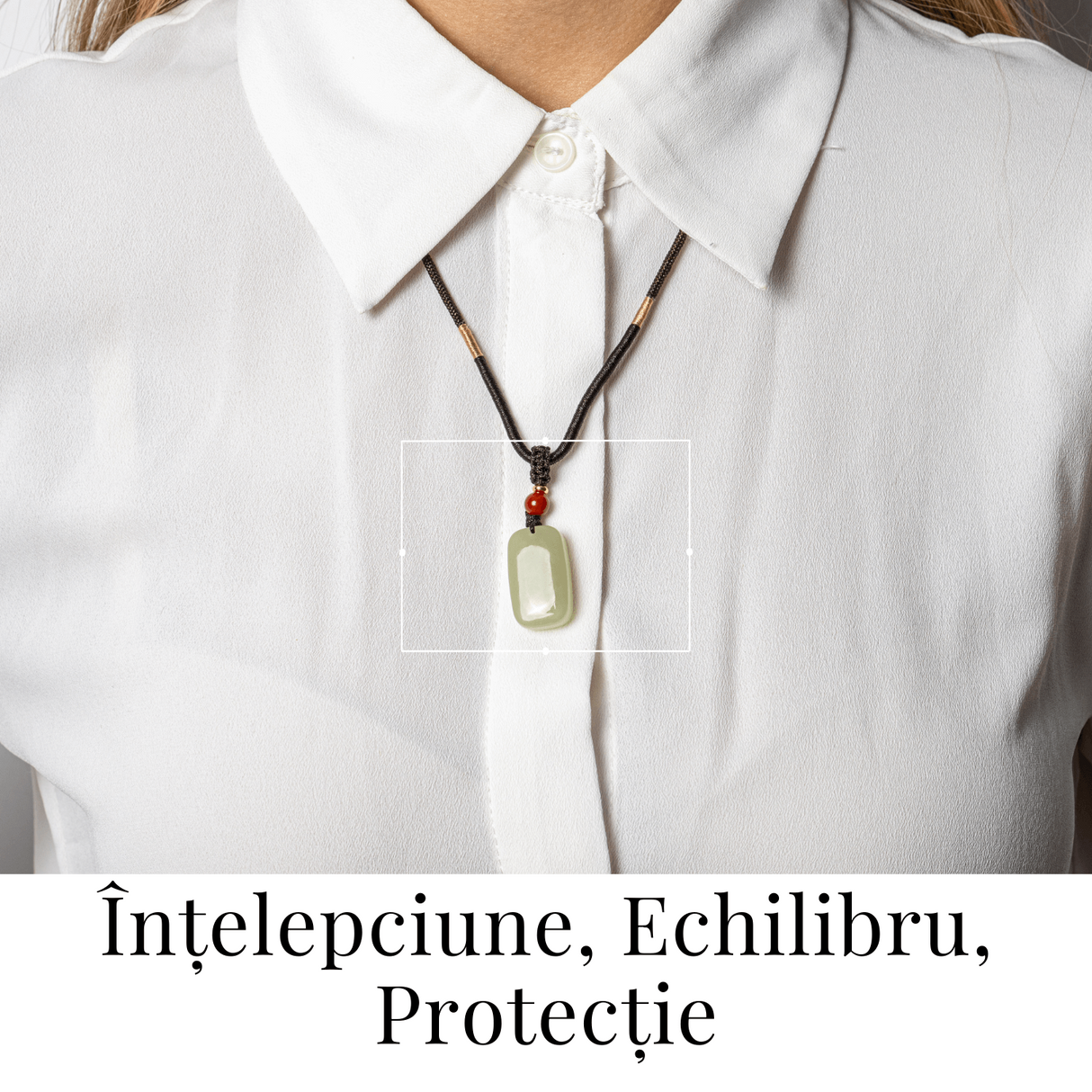 Armonie si Protectie - Colier din Jad Hetian (Nefrit) Natural