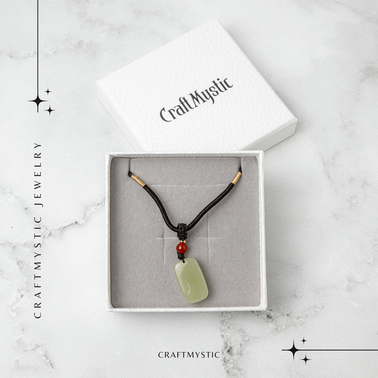 Armonie si Protectie - Colier din Jad Hetian (Nefrit) Natural