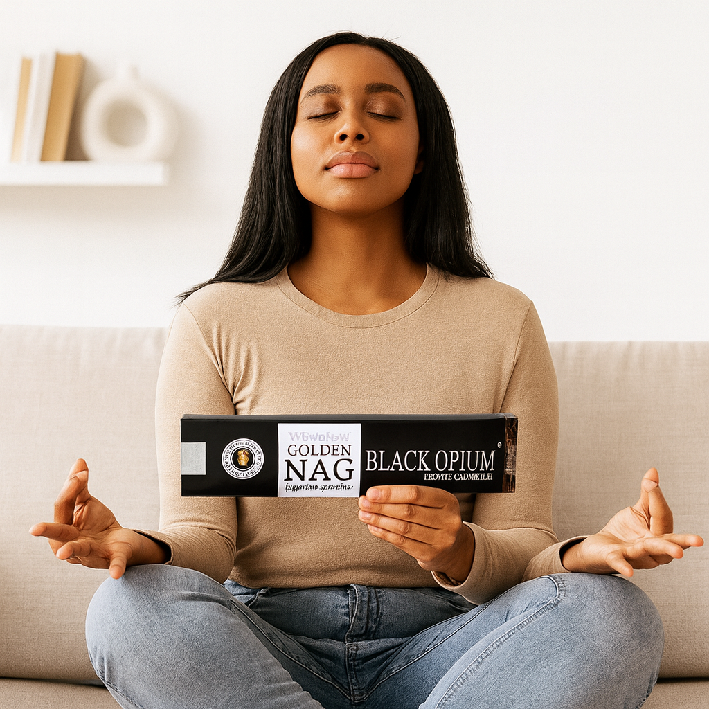 Betisoare Parfumate Golden Nag Black Opium - Aroma Misterului si Transformarii Interioare