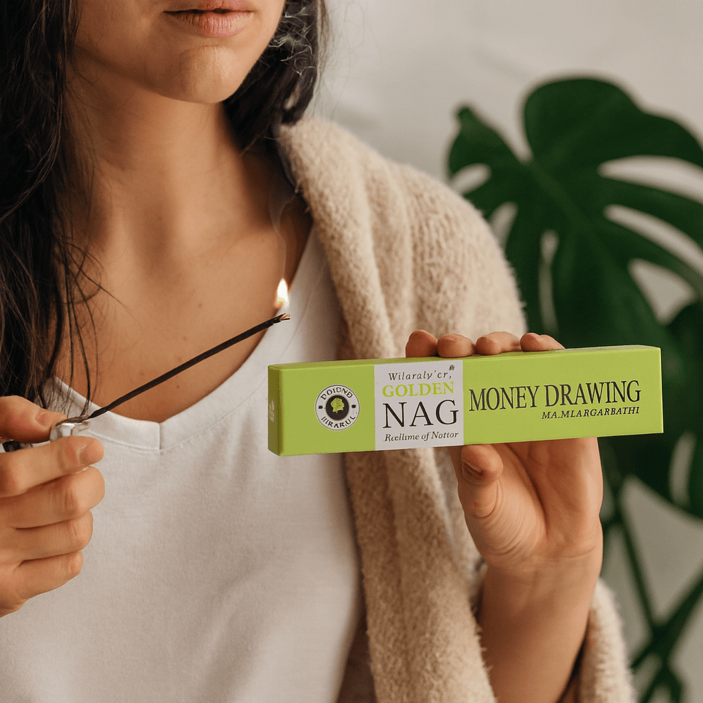 Betisoare Parfumate Golden Nag Money Drawing – Aroma de Prosperitate, Claritate si Energie Pozitiva