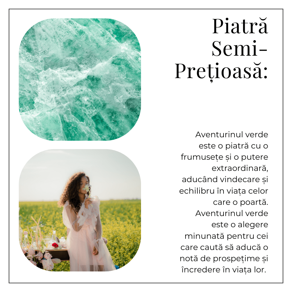 Bratara Elastica din Aventurin Verde 5mm - Noroc si Abundenta