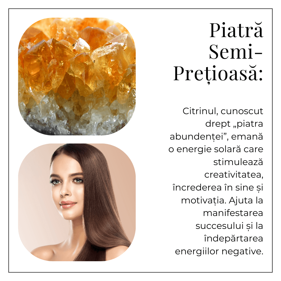 Bratara Elastica cu Margele 4 mm Naturale de Citrin - Atragerea Prosperitatii si Claritate