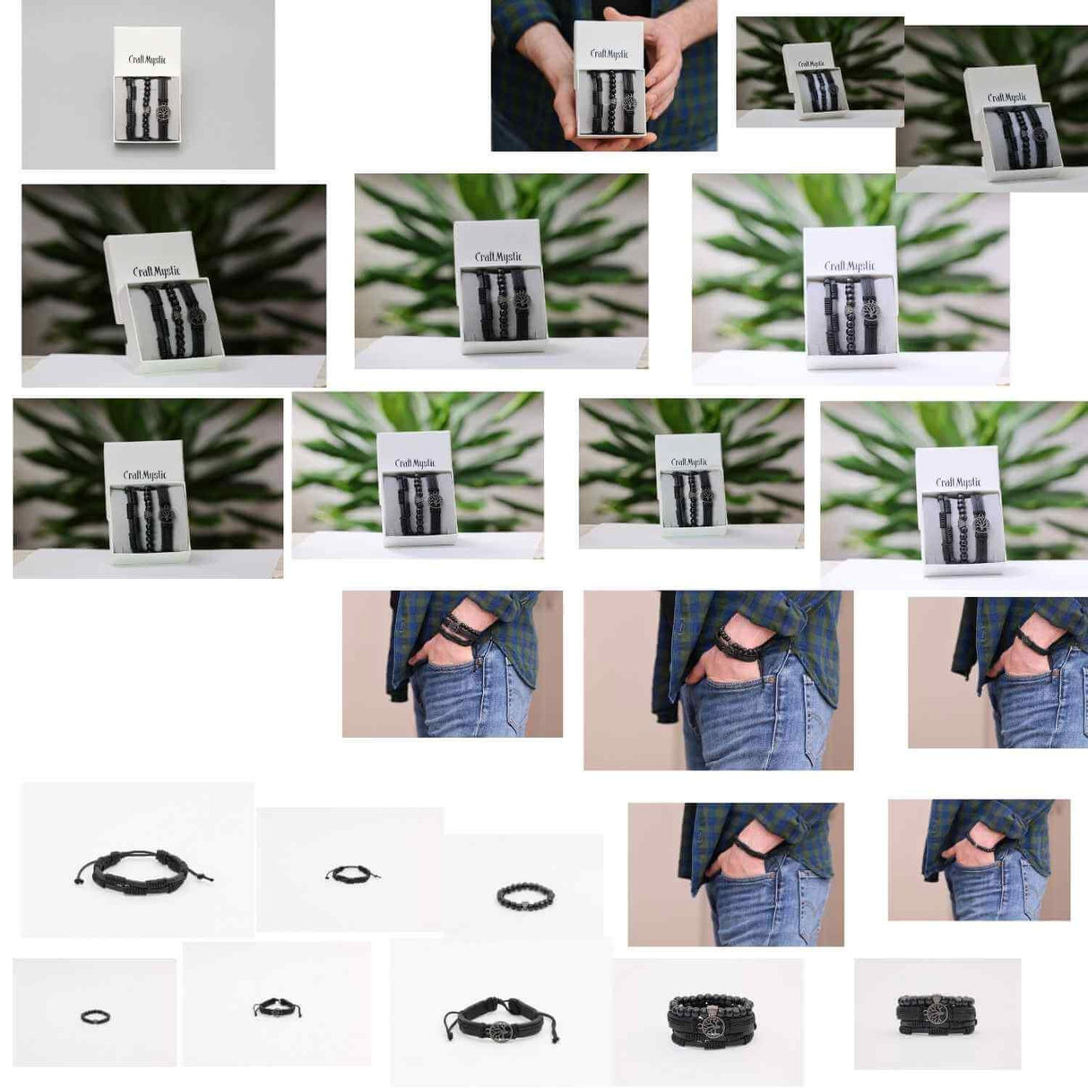 Set 3 Bratari Inedite cu Arborele Vietii si piele sintetica - Stil si Protectie pentru Orice Ocazie