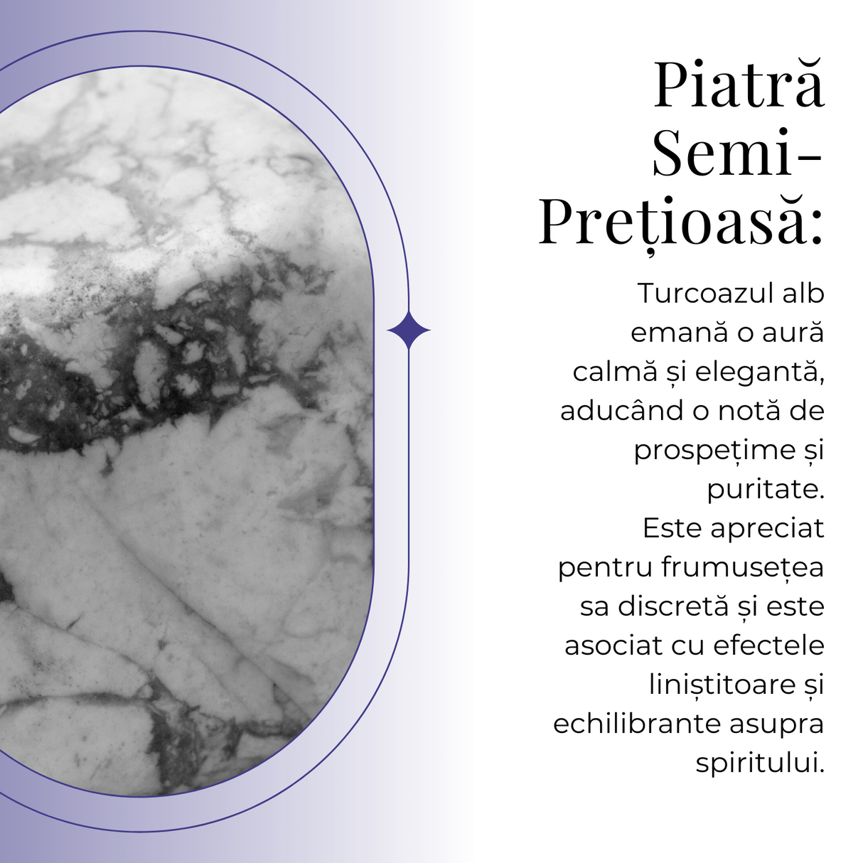 Breloc cu piatra semipretioase de Turcoaz Alb in forma neregulata 3cm