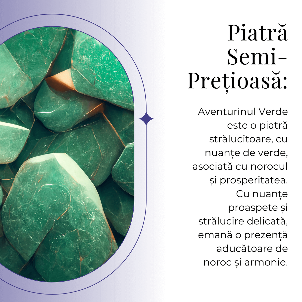 Breloc cu piatra semipretioase de Aventurin Verde in forma neregulata 3cm