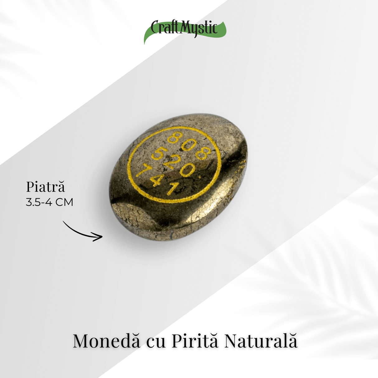 Moneda Zibu cu pirita - Abundenta si energie divina in buzunarul tau