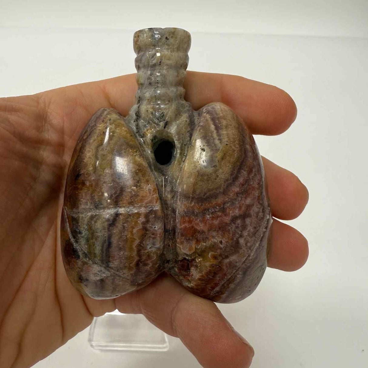 Sculptura Plamani din Ametist – 9x7 cm – Sculptati Manual in Indonezia