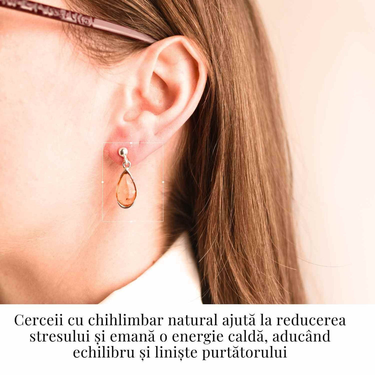 Cercei Argint 925 cu Chihlimbar - Eleganta si Protectie Naturala