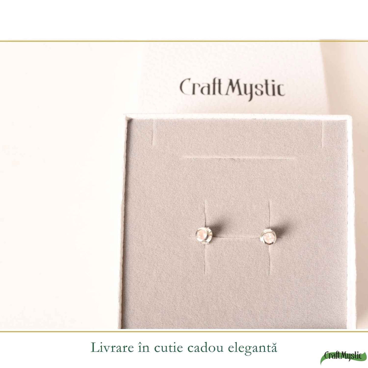 Cercei Argint 925 cu Cuart Roz Bobita – Iubire si Delicatete Zilnica