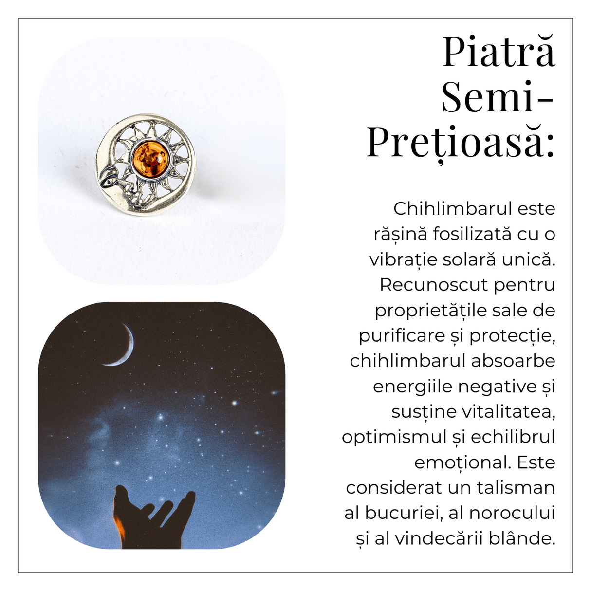 Cercei spirituali - Chihlimbarul care uneste energia si intuitia in montura argint 925