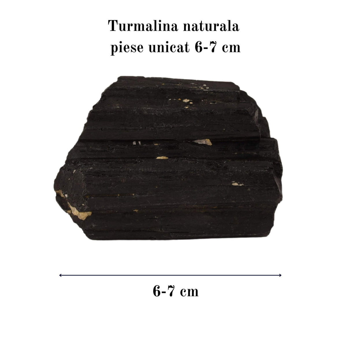 Cristal natural unicat de vindecare Turmalina neagra pietre brute 4-6 cm - Pentru energie pozitiva, protectie