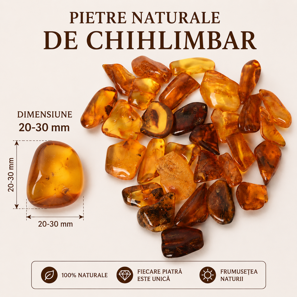 Pietre Naturale de Chihlimbar – Vitalitate, Caldura si Energie Pozitiva