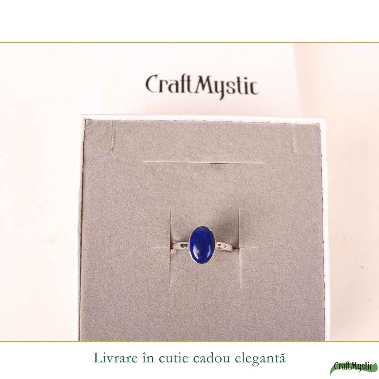 Inel argint 925 cu Lapis Lazuli oval – claritate si eleganta autentica