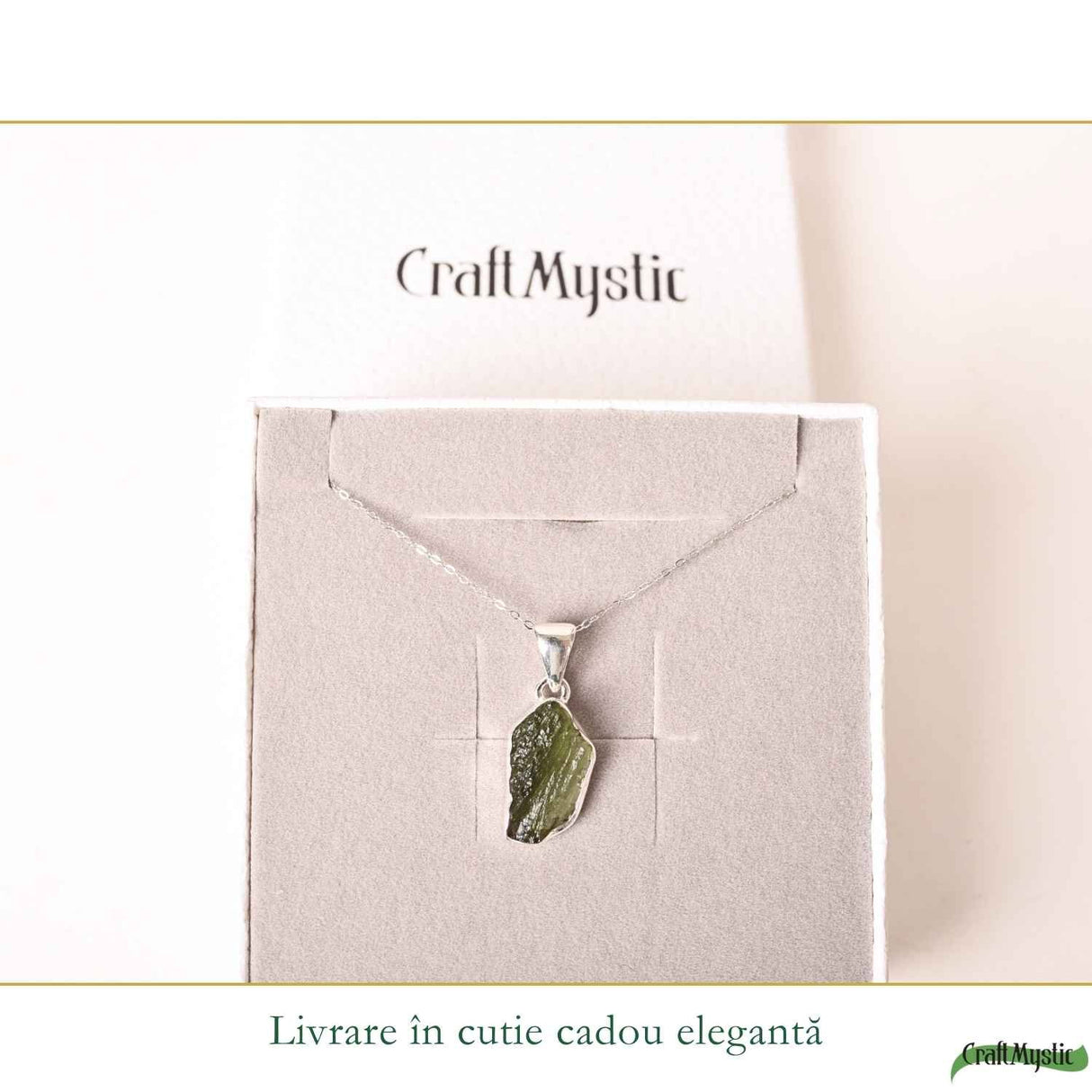 Colier argint 925 cu moldavit brut neregulat – transformare si energie autentica