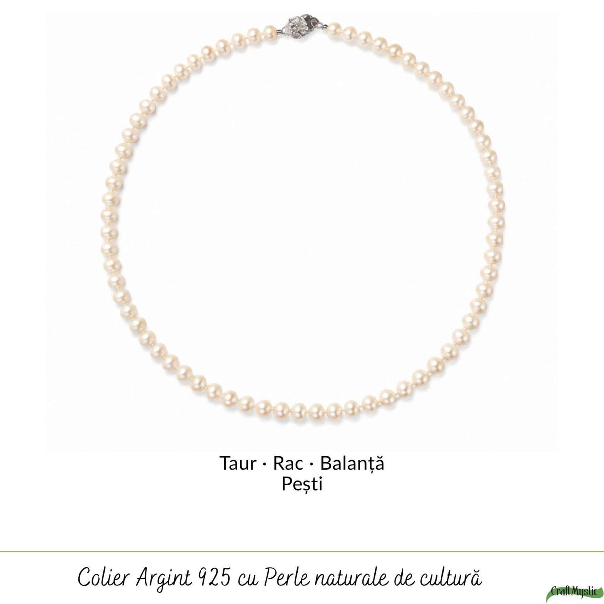 Colier Argint 925 cu Perle Naturale de Cultura – Delicatete si Eleganta Feminina