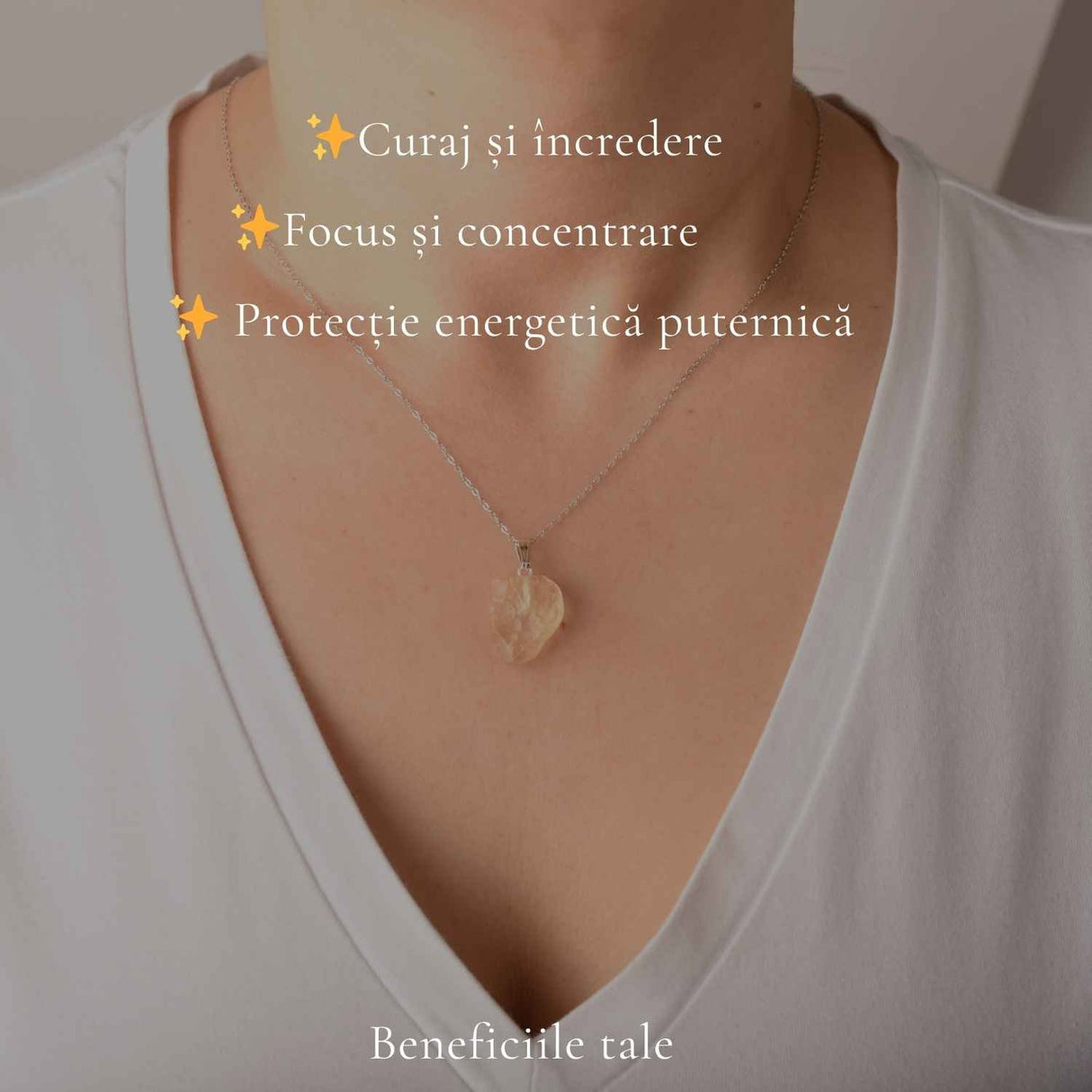Colier Argint 925 cu Piatra Desertului Libian – Protectie si Claritate