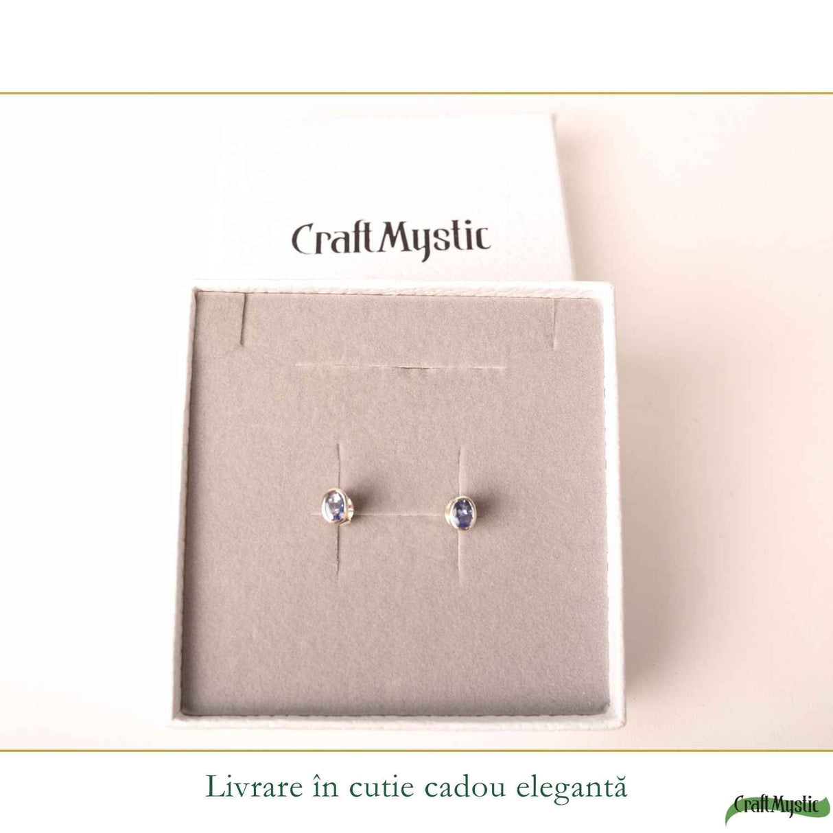 Cercei Argint 925 cu Tanzanit Fatetat Oval – Intuitie si Eleganta Feminina