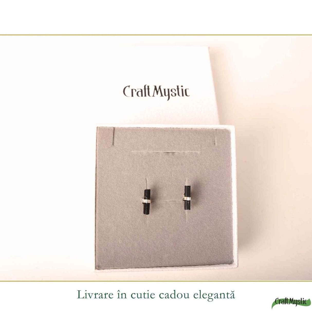 Cercei Argint 925 cu Turmalina Neagra – Protectie si Echilibru Zilnic