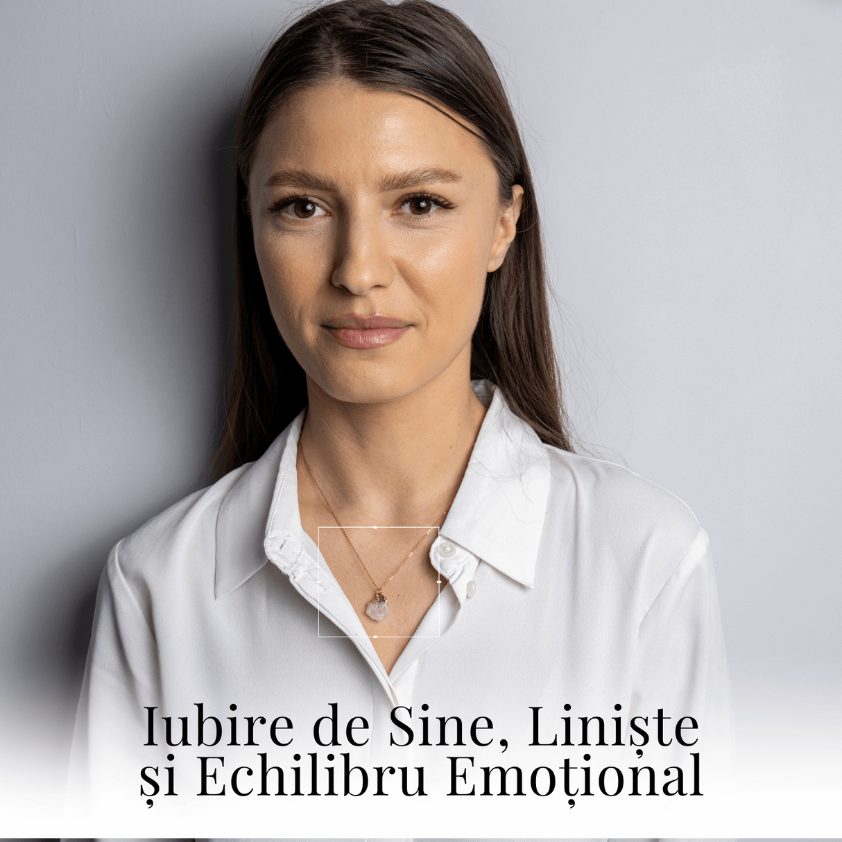 Iubire si Armonie - Colier cu Piatra Cuart Roz si Lant Auriu