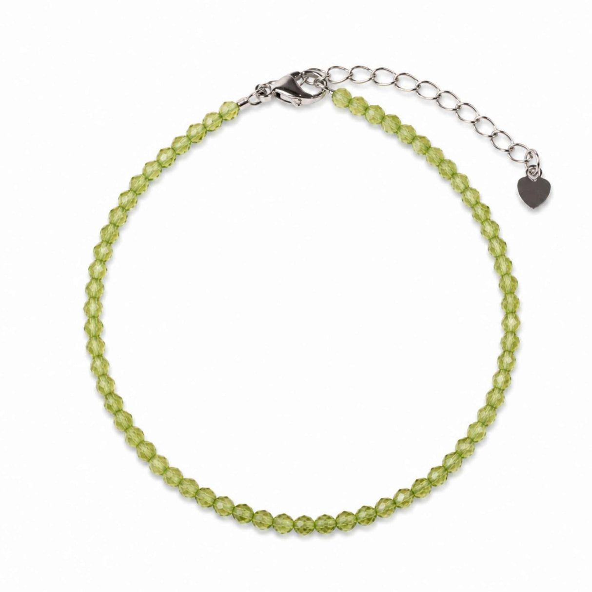 Bratara Fina cu Peridot Fatetat 3 mm – Prosperitate si Energie Pozitiva