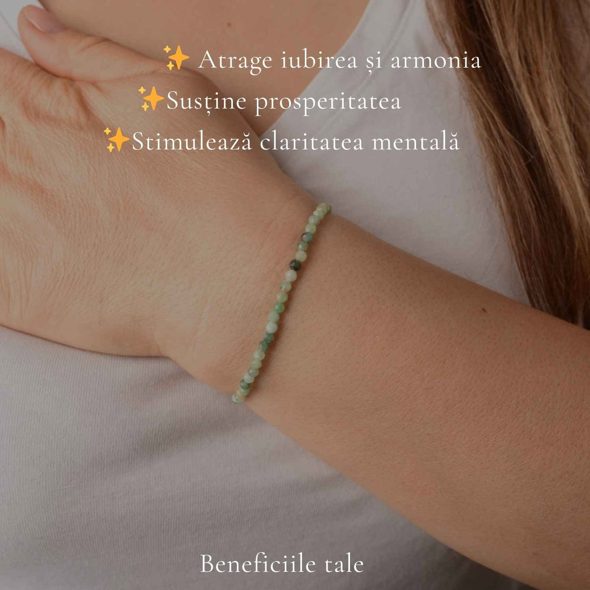 Bratara Fina cu Smarald Fatetat 3 mm – Iubire, Armonie si Prosperitate