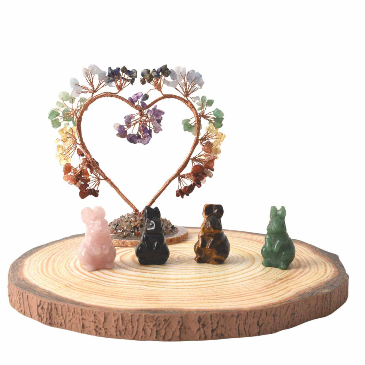 Figurina 4 cm cu forma de iepure sculptata manual din Obsidian natural - Cristale si pietre vindecatoare semipretioase cu animale