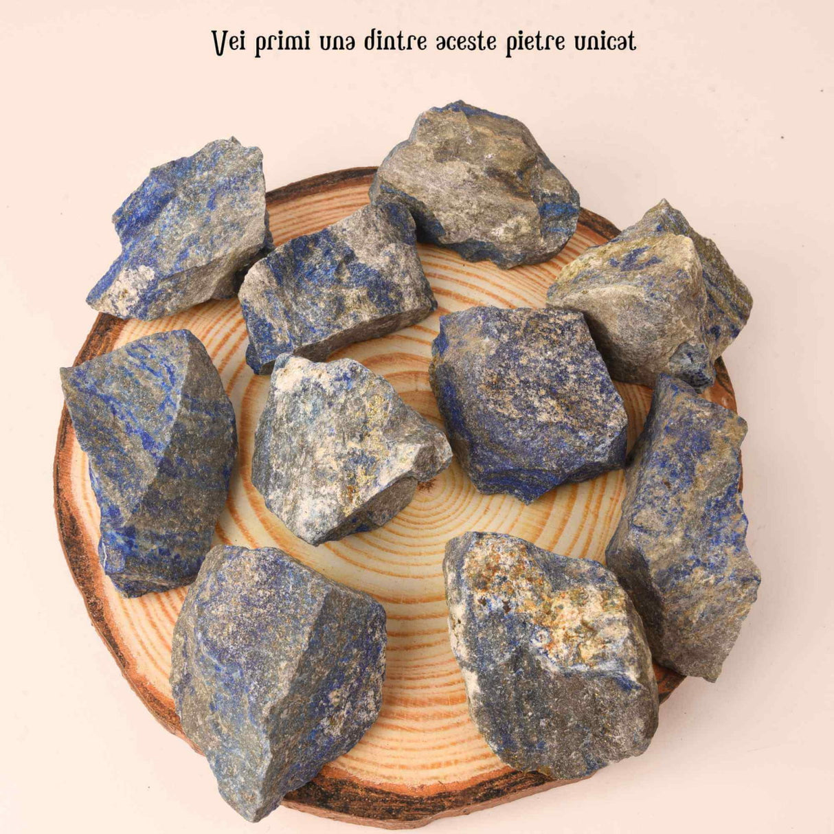 Cristal Natural Brut Lapis Lazuli - Piatra de Vindecare si Auto-Cunoastere, Dimensiuni 5.5-7 cm, Greutate 80-150g