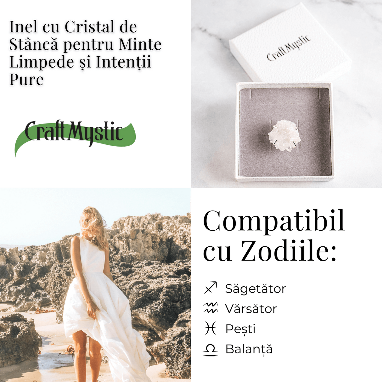 Inelul claritatii - Cristal de stanca pentru minte limpede si intentii pure