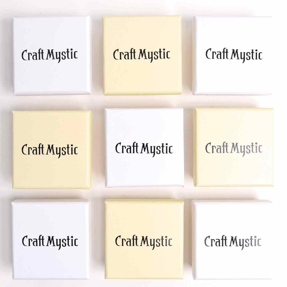 Cutie bijuterii crem inscriptionata CraftMystic - Protectie si Eleganta pentru Bijuterii