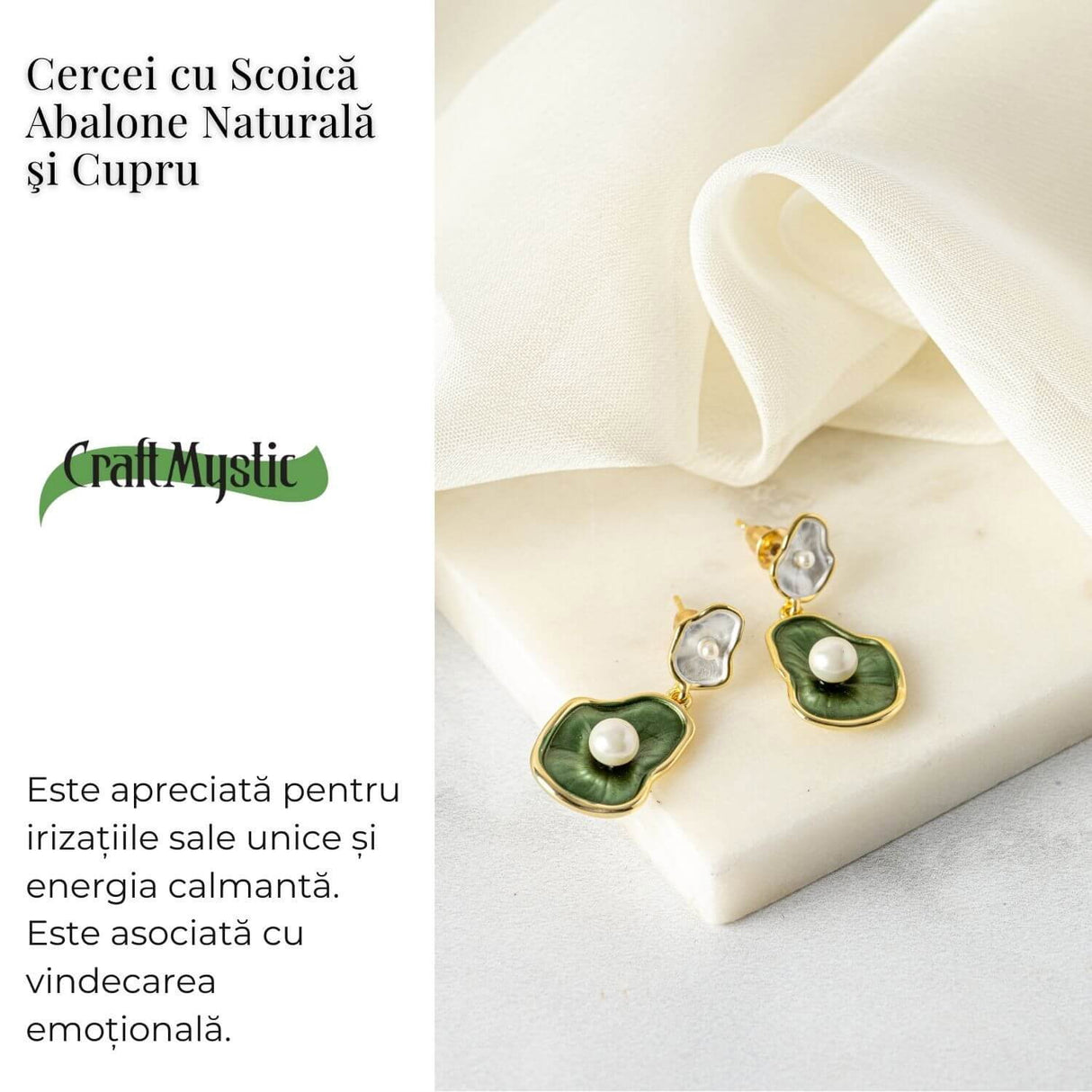 Eleganta si Delicatete - Cercei Lotus Leaf cu Perle Naturale