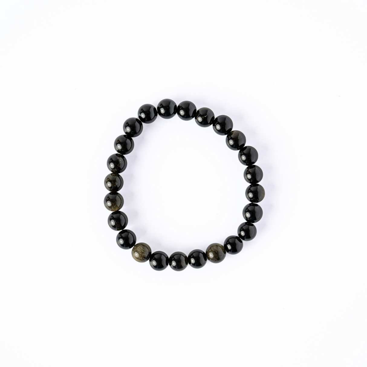 Claritate si Protectie - Bratara din Obsidian Auriu Natural de 8mm
