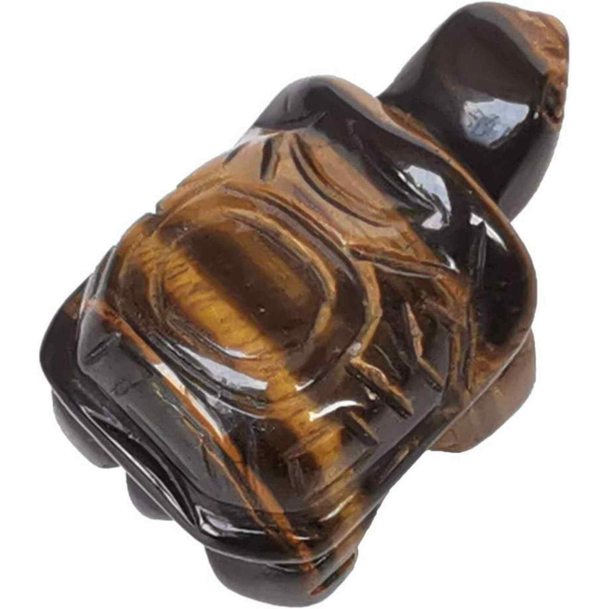 Figurina broasca testoasa 4 cm de cristal semipretios Ametist - Sculptura din piatra vindecatoare reiki de buzunar pentru decor, colectie