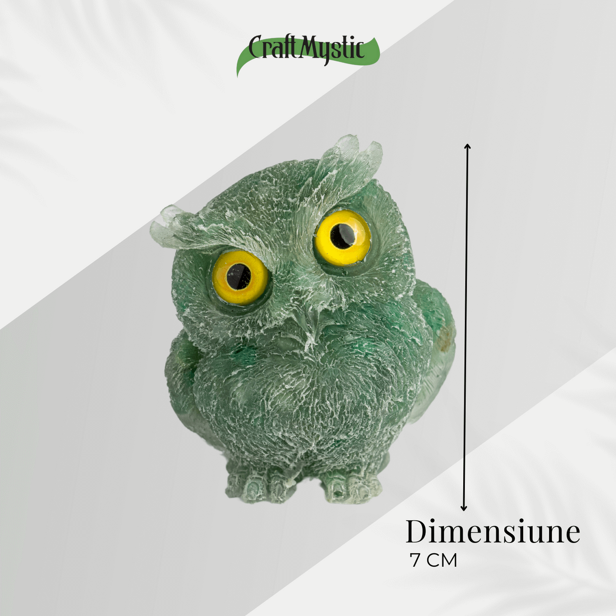 Bufnita din Aventurin Verde - Simbolul Intelepciunii si Norocului