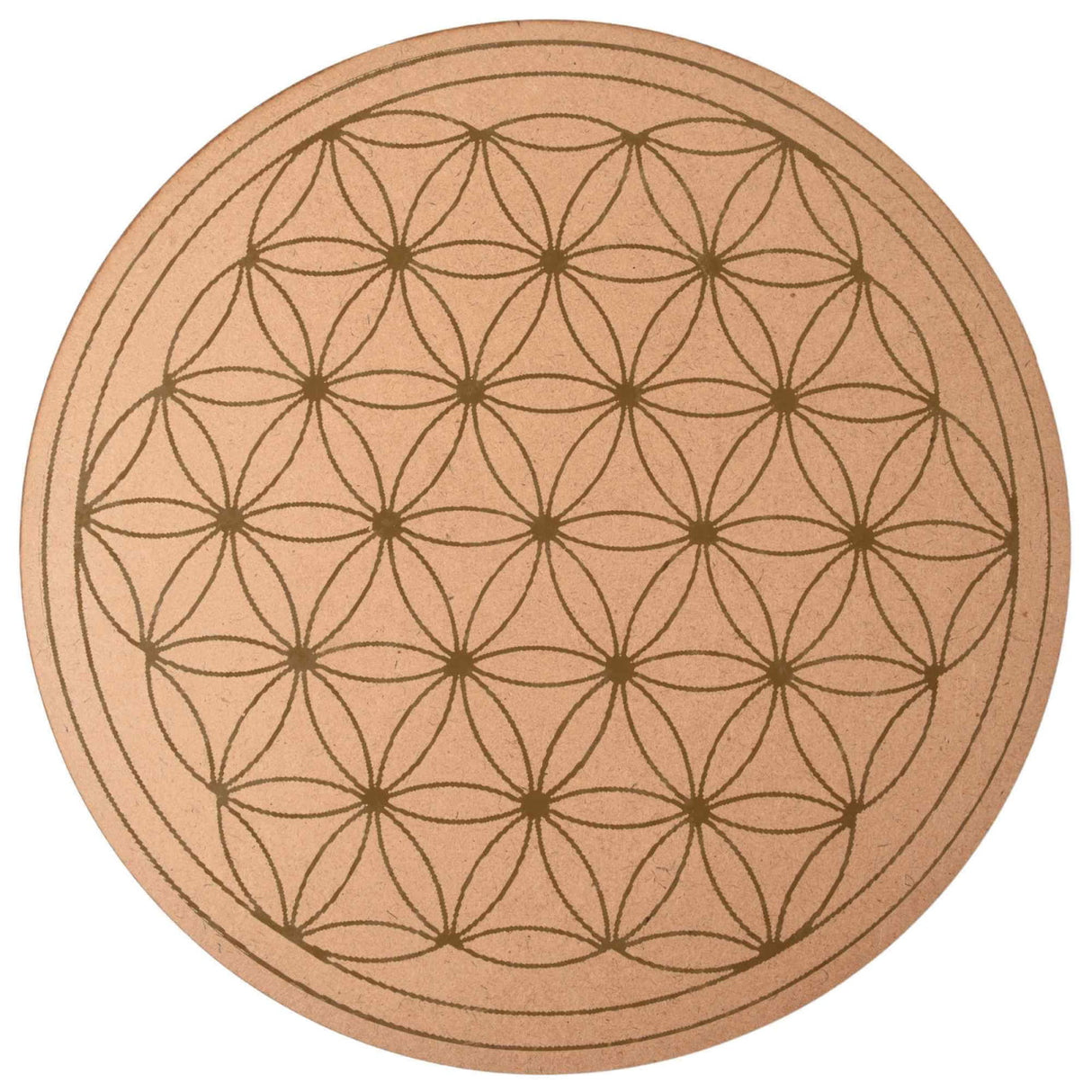 Grila din Placaj pentru Cristale cu Modelul Metatron Diametru 29 cm